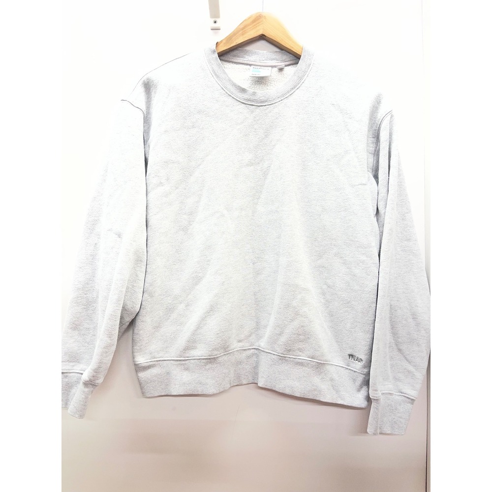 TNA Sweatfleece Cozy Fleece Perfect Fit Crew Neck Sweatshirt Heather Grey Small